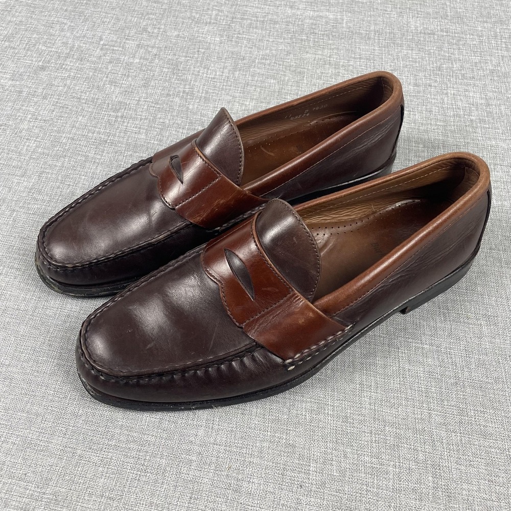 Allen Edmonds Shoes Mens Size 11 Brown Monk Strap Loafers Leather Dress